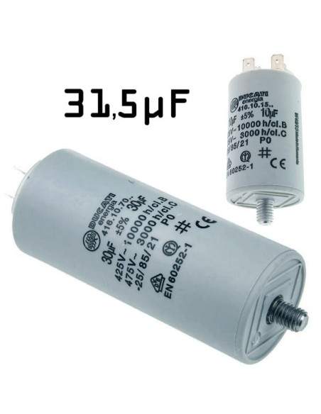 Condensatore industriale di spunto 400/450V 31.5µF